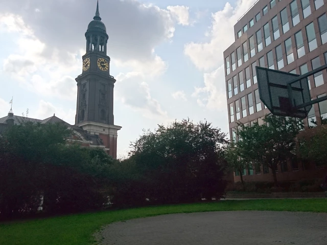 Profile of the basketball court Großneumarkt, Hamburg, Germany