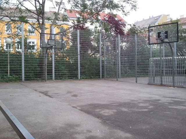 Profile of the basketball court Diepoldpark, Vienna, Austria