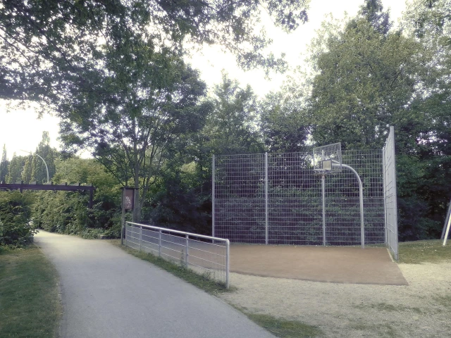 Profile of the basketball court Meenkwiese Playground Korb, Hamburg, Germany