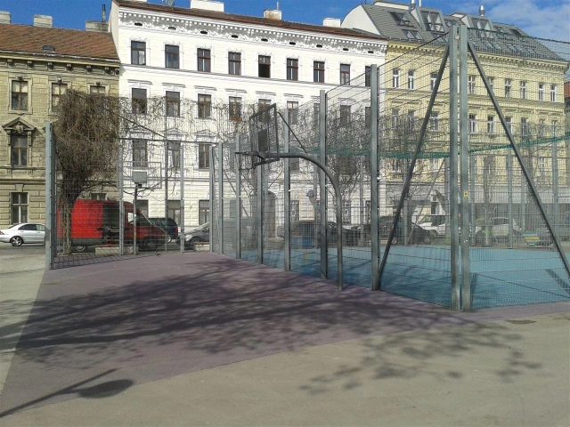 Profile of the basketball court Yppenpark, Vienna, Austria