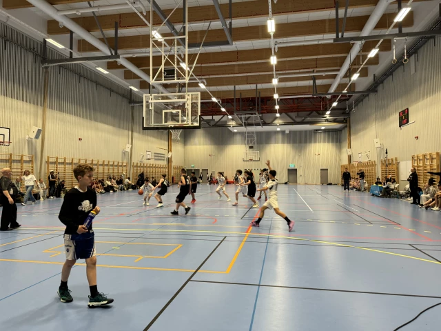 Profile of the basketball court Santoshallen, Göteborg, Sweden