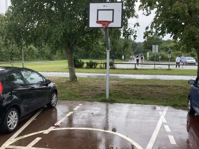 Profile of the basketball court Risskov parking, Risskov, Denmark