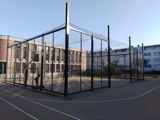 Profile of the basketball court Melanchton Kralingen, Rotterdam, Netherlands