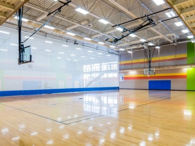 Profile of the basketball court Delaware Community YMCA, Delaware, OH, United States