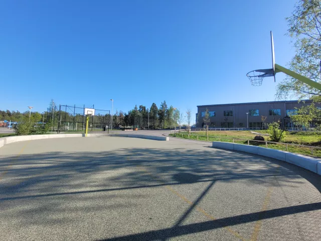 Profile of the basketball court Charlottensdal, Gustavsberg, Sweden