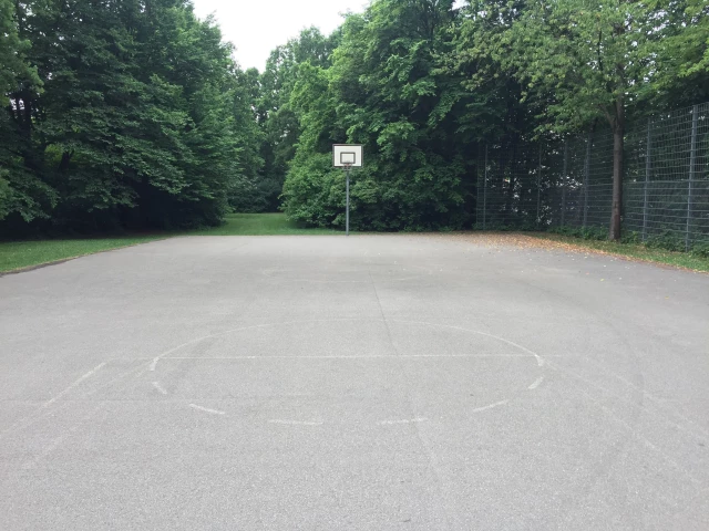 Profile of the basketball court Basketballplatz, Munich, Germany