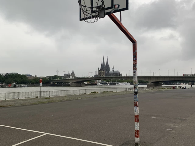 Profile of the basketball court Court am Deutzer Rheinufer, Cologne, Germany