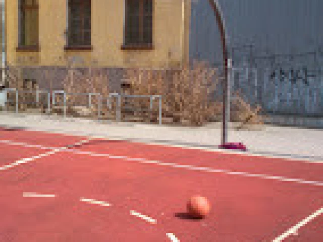 Profile of the basketball court Jedności Narodowej, Wroclaw, Poland