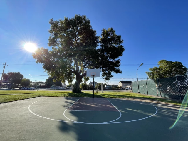 Profile of the basketball court Grover Heights Park, Grover Beach, United States
