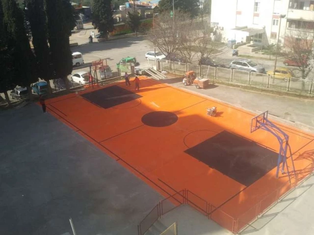 Profile of the basketball court Šubicevac Central Court, Šibenik, Croatia
