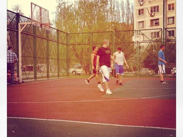 Profile of the basketball court 76 school, Rostov-on-Don, Russia