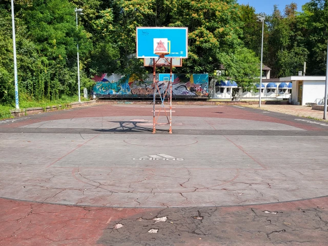 Profile of the basketball court Tuškanac, Zagreb, Croatia