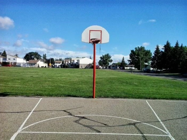 Profile of the basketball court North Millbourne, Edmonton, Canada
