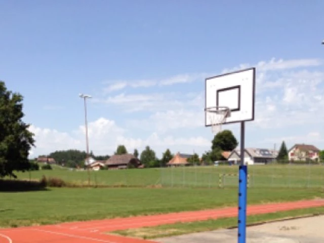 Profile of the basketball court School Court, Kirchlindach, Switzerland