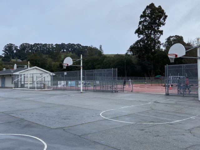 Profile of the basketball court Acalanes High School, Lafayette, CA, United States