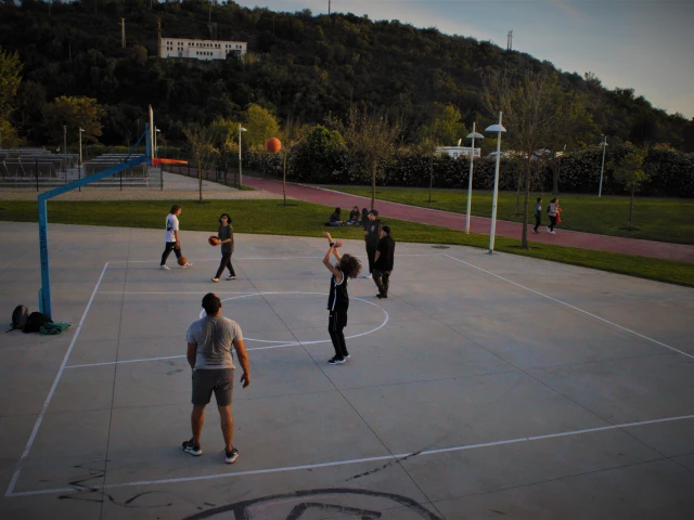 Profile of the basketball court Parque Ribeirinho de Silves, Silves, Portugal