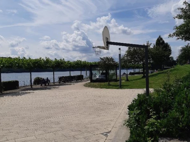 Profile of the basketball court See-Promenade, Sundern (Sauerland), Germany