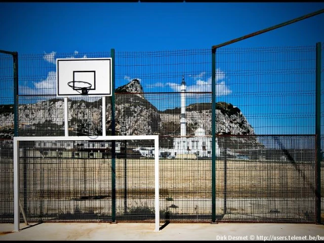 Profile of the basketball court Europa Point, Gibraltar, Gibraltar