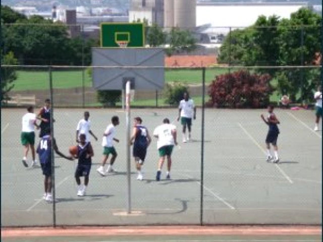 The full-court at Glenwood High School.
