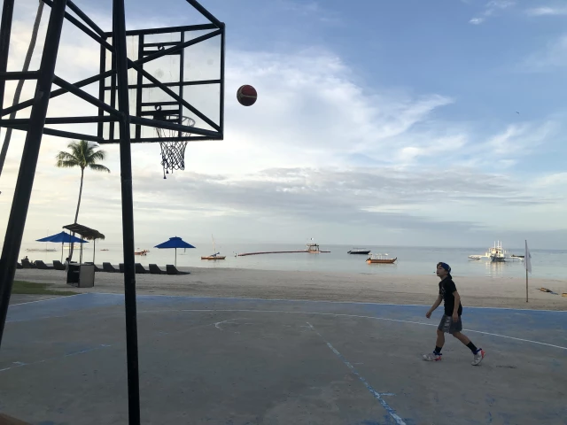 Profile of the basketball court Hotel Court, Panglao, Philippines