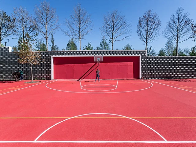 Profile of the basketball court park Krasnodar, Krasnodar, Russia
