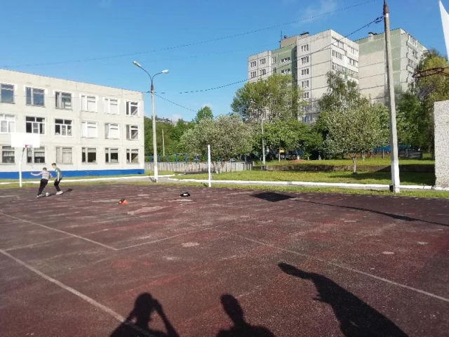 Profile of the basketball court 55 school, Cheboksary, Russia