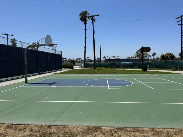 Profile of the basketball court Marine Stadium, Long Beach, CA, United States