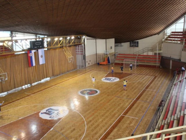 Profile of the basketball court Sports Hall, Subotica, Serbia