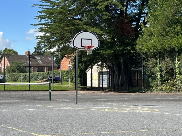Profile of the basketball court Wedderburn Park Playing Fields, Belfast, United Kingdom