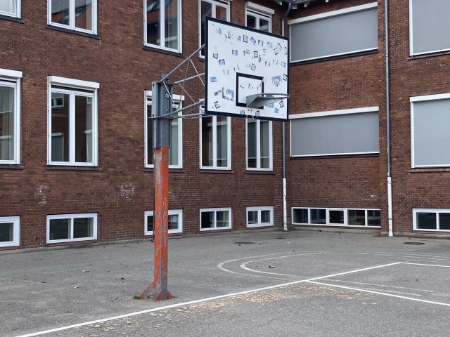 Profile of the basketball court 1 kurv. højde 2.95. stof net., Glostrup, Denmark