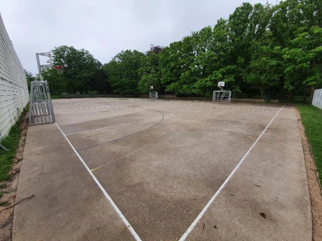 Profile of the basketball court Provinciedomein, Leuven, Belgium