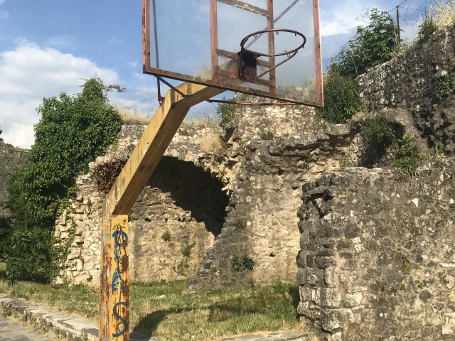 Profile of the basketball court Castle of Loannina court, Ioannina, Greece