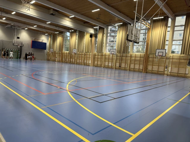 Profile of the basketball court Kärrtorpshallen, Johanneshov, Sweden
