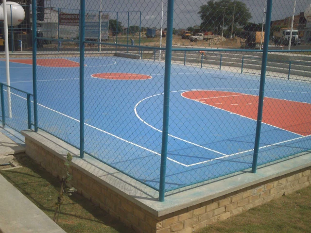 Profile of the basketball court Lopes Trovã Court, Mossoró, Brazil