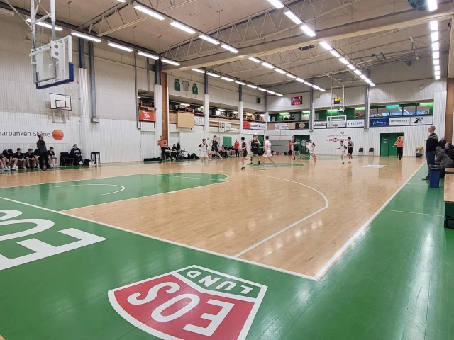 Profile of the basketball court EOSHallen, Lund, Sweden