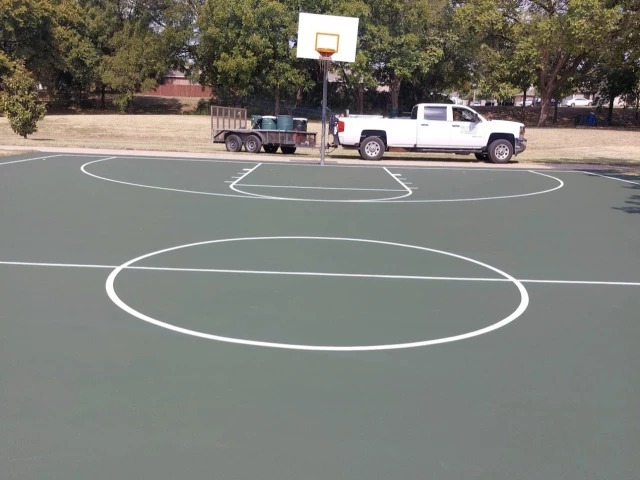 Profile of the basketball court Cross Timbers Park South, Denton, TX, United States