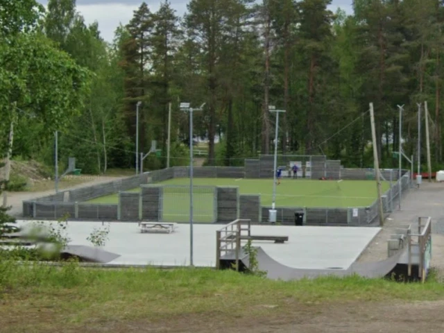 Profile of the basketball court Stöcksjöbadets multicourt, Umeå, Sweden