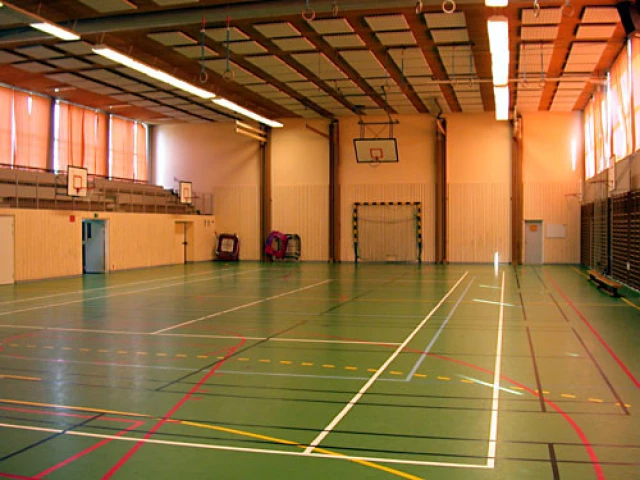 Profile of the basketball court Bräntbergsskolan Gymnastikhall, Umeå, Sweden