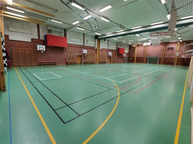 Profile of the basketball court Grubbeskolans gymnastikhall, Umeå, Sweden