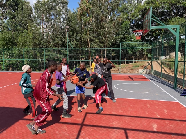 Profile of the basketball court The Tigress Lair, Nairobi, Kenya