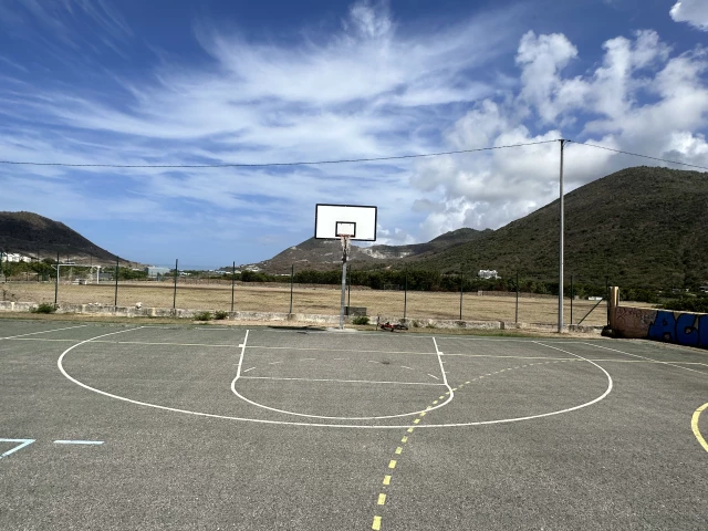Profile of the basketball court Grand Case Basketball Court, Grand Case, Guadeloupe