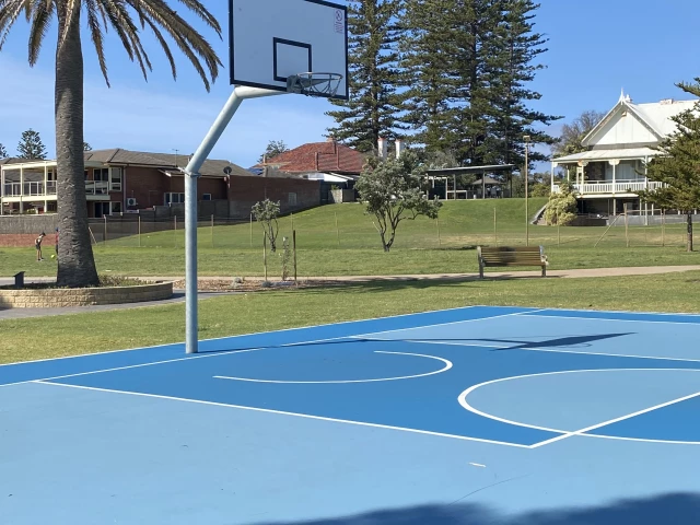 Profile of the basketball court Somerton Park Beach Court, Somerton Park, Australia