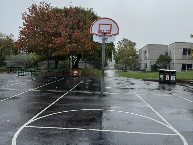 Profile of the basketball court Mill Valley Middle School, Mill Valley, CA, United States