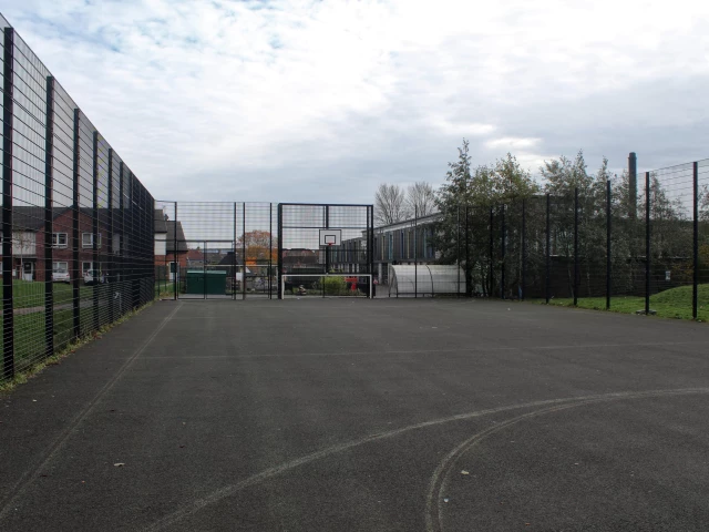 Profile of the basketball court Maxwellton Primary School MUGA, East Kilbride, United Kingdom