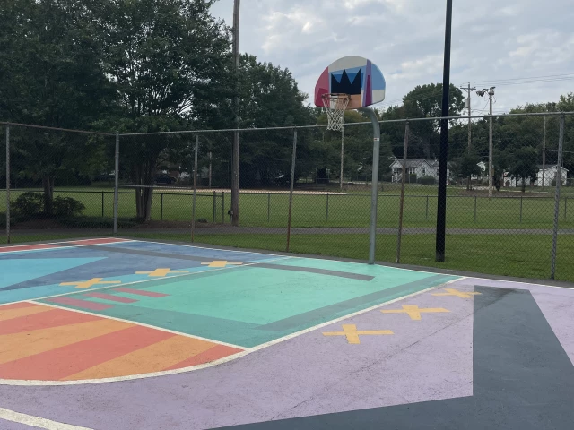Profile of the basketball court Friedheim Park, Rock Hill, SC, United States
