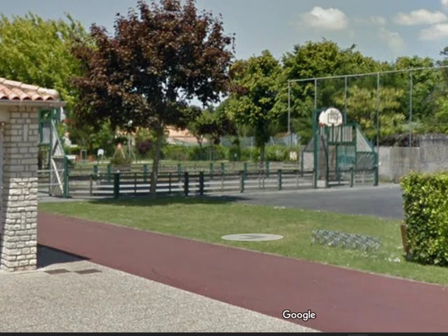 Profile of the basketball court multi sport stadium, Arvert, France