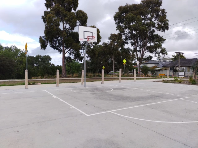 Profile of the basketball court Cross Keys Reserve, Essendon, Australia