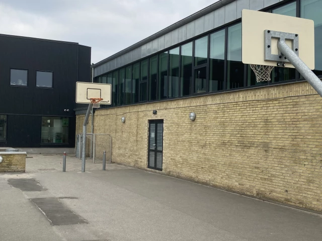 Profile of the basketball court Krogaardskolen, Greve, Denmark