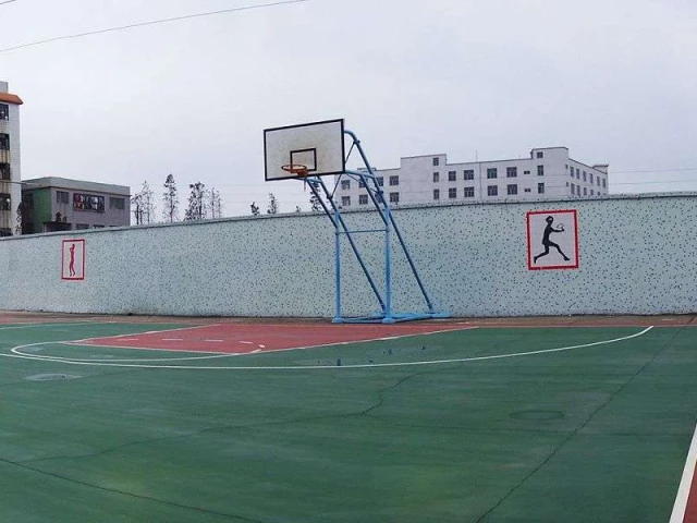 Profile of the basketball court Hexi Primary School, Foshan, China