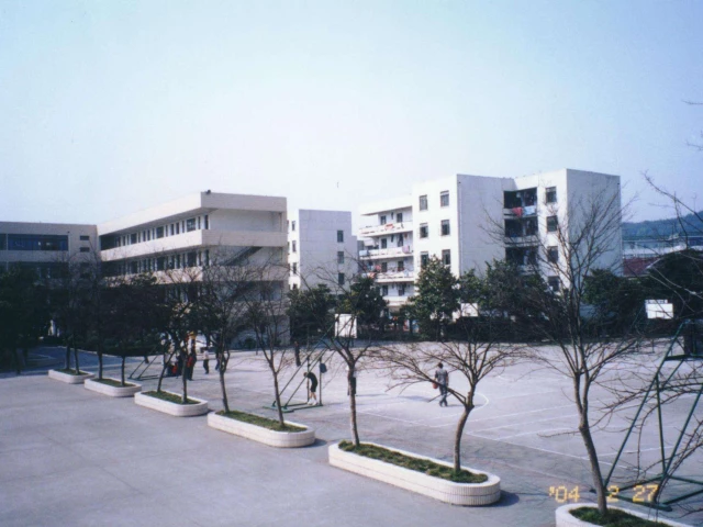 Profile of the basketball court Jiangsu Taxation School, Wuxi, China